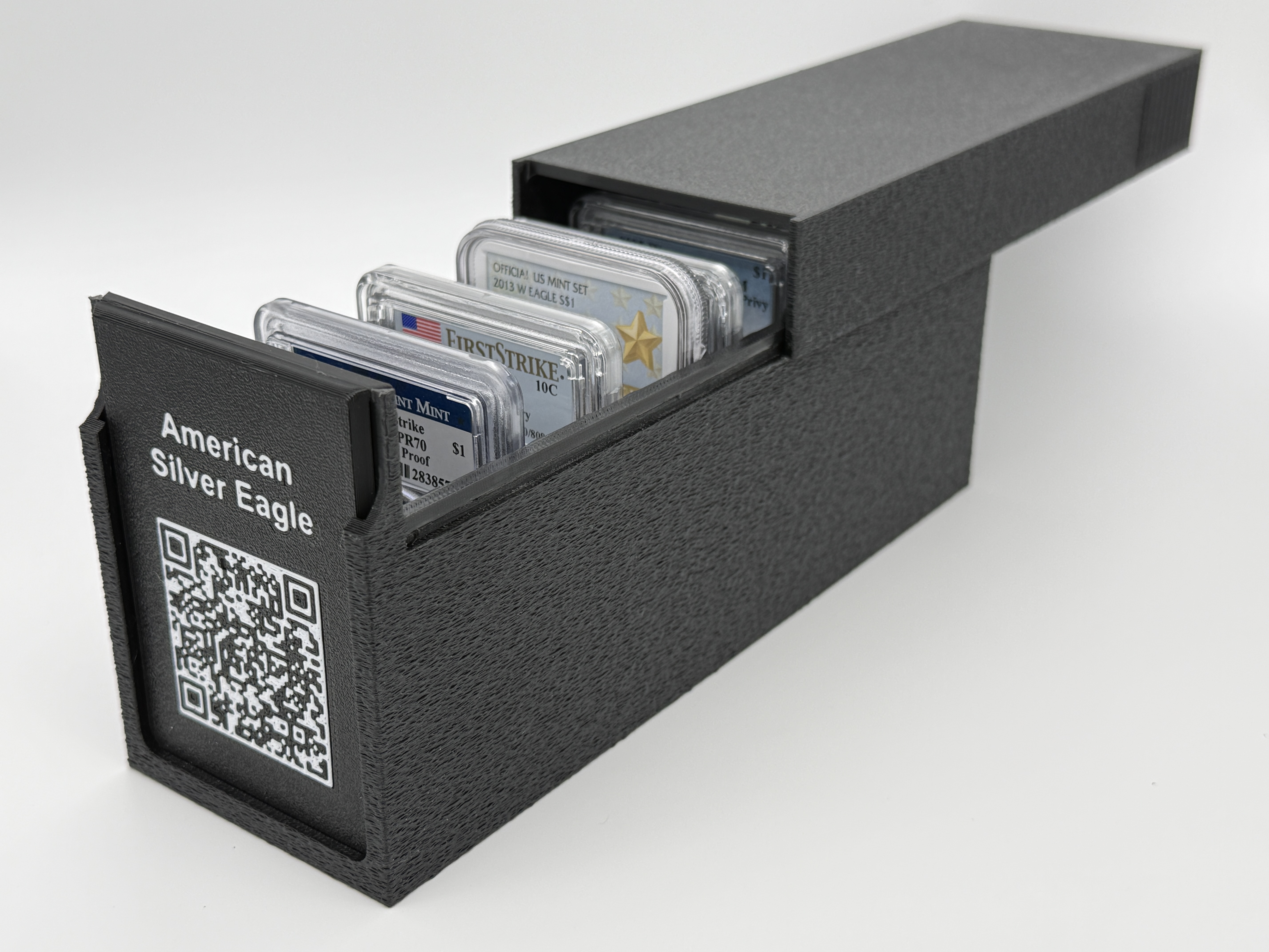 CoinConnex - 15x — StoneFyr precision 3D-printed coin slab storage, designed and made in the USA