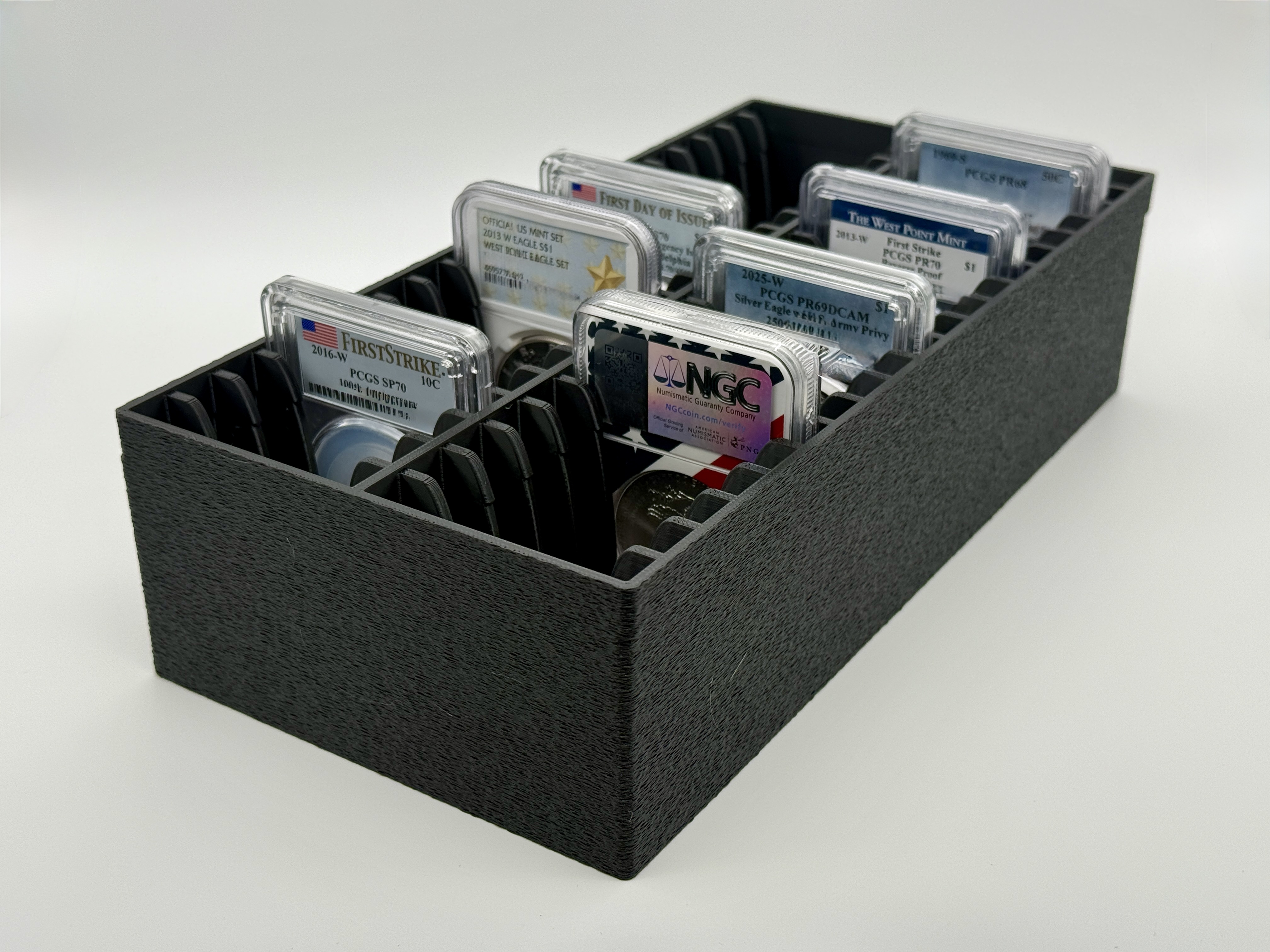 SlabGrid 40x Slab Display — SlabGrid™ graded coin slab storage